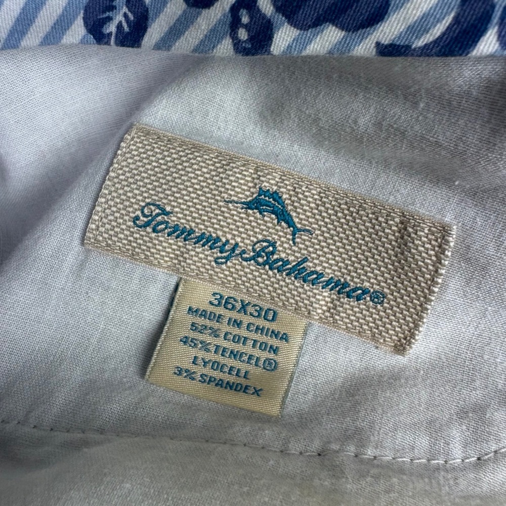 Tommy Bahama Boracay Pants Mens 36x30 Tan Khaki Cotton Tencel Stretch Straight - Picture 2 of 6